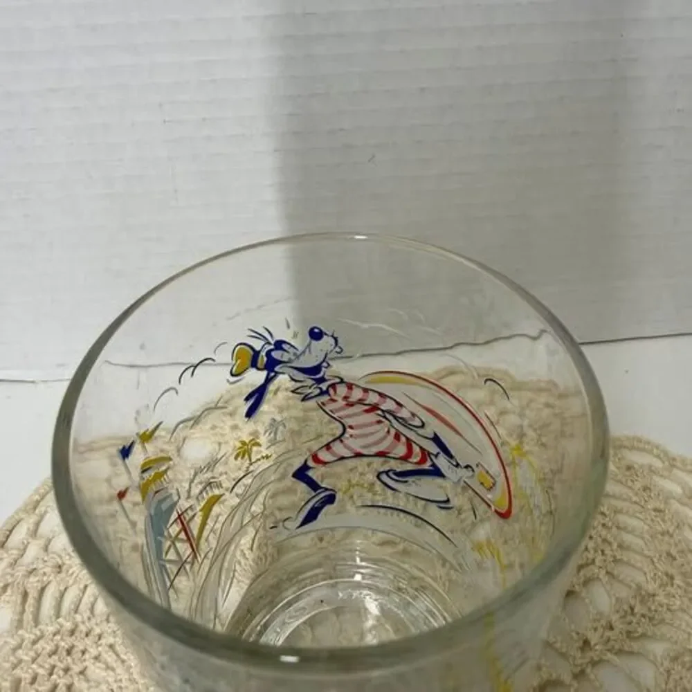 McDonald's Disney World 25th Anniversary Goofy Glass